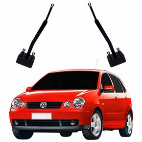 Kit Puxador Trava Do Banco Traseiro Vw Polo 2003 Até 2015