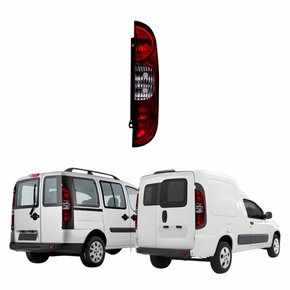Lanterna Fiat Doblô Fiorino 2010 Até 2020 Bicolor Fumê 3 Furos Lado Direito Passageiro