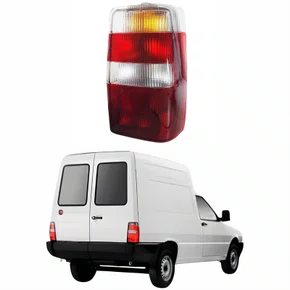 Lanterna Fiat Fiorino 2004 Até 2013 Bicolor Cristal Lado Direito Passageiro
