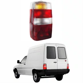 Lanterna Fiat Fiorino 2004 Até 2013 Bicolor Cristal Lado Esquerdo Motorista