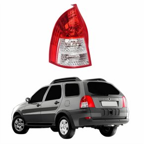 Lanterna Traseira Fiat Palio Weekend 2004 2005 2006 2007 Canto Bicolor Lado Esquerdo Motorista