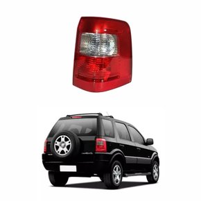 Lanterna Ford Ecosport 2004 Até 2008 Bicolor Cristal Lado Direito Passageiro