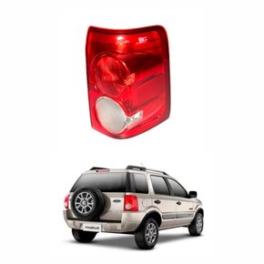 Lanterna Ford Ecosport 2008 Até 2012 Bicolor Cristal Lado Direito Passageiro