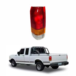 Lanterna Ford F-1000 1996 Até 1999 Tricolor Cristal Lado Esquerdo Motorista