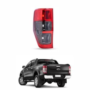 Lanterna Ford Ranger 2013 Até 2018 Bicolor Fumê Lado Esquerdo Motorista