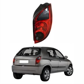 Lanterna Traseira Gm Celta 2006 Até 2015 Bicolor Fumê Lado Direito Passageiro