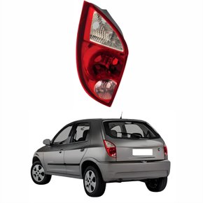 Lanterna Traseira Gm Celta 2006 Até 2015 Tricolor Ré Rosa Lado Esquerdo Motorista