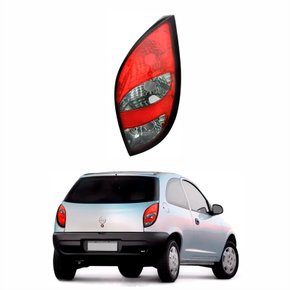 Lanterna Gm Celta 2000 Até 2006 Bicolor Fumê Com Luz Ré Fumê Lado Direito Passageiro