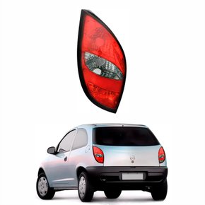 Lanterna Gm Celta 2000 Até 2006 Bicolor Fumê Sem Luz de Ré Lado Esquerdo Motorista