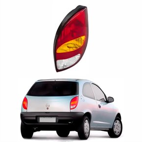 Lanterna Gm Celta 2000 Até 2006 Tricolor Com Luz Ré Cristal Lado Direito Passageiro