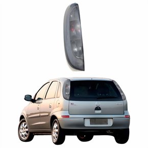 Lanterna Traseira Gm Corsa Hatch Frente Montana 2006 Até 2012 Fumê Lado Esquerdo Motorista