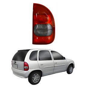 Lanterna Gm Corsa Hatch 2000 Até 2003 Fumê 04 Portas Lado Direito Passageiro