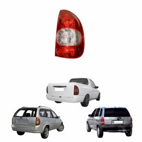 Lanterna Gm Corsa Hatch Pickup Wagon 2000 2001 2002 2003 Bicolor Cristal Lado Direito Passageiro