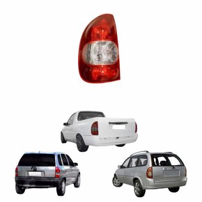 Lanterna Gm Corsa Hatch Pickup Wagon 2000 2001 2002 2003 Bicolor Cristal Lado Esquerdo Motorista
