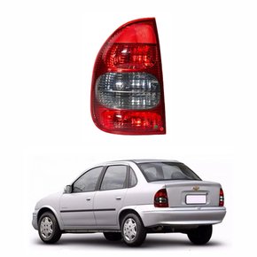 Lanterna Gm Corsa Sedan 2000 Até 2010 Bolha 4 Portas Bicolor Fumê Lado Esquerdo Motorista