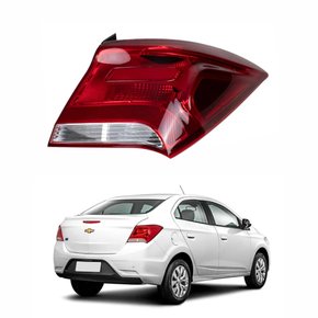 Lanterna Gm Prisma 2017 2018 2019 Bicolor Cristal Lado Direito Passageiro