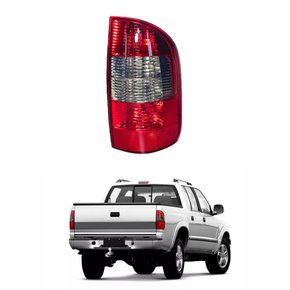 Lanterna Gm S-10 2001 Até 2008 Bicolor Fumê Claro Lado Direito Passageiro