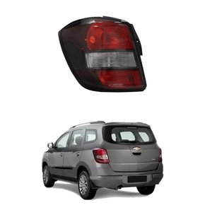 Lanterna Gm Spin Active 2013 Até 2018 Borda Preta Bicolor Fumê Lado Esquerdo Motorista