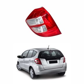 Lanterna Honda Fit 2009 Até 2015 Bicolor Cristal Lado Esquerdo Motorista