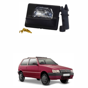 Lanterna Luz Placa Fiat Uno1994 até 2004 Com Soquete