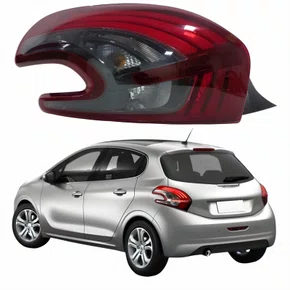 Lanterna Peugeot 208 2013 Até 2018 Fumê Lado Esquerdo Motorista