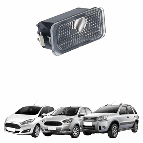 Lanterna Luz Placa Ford Ka 2015 até 2019 Eco 2012 até 2019 New Fiesta 2013 até 2019