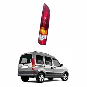 Lanterna Renault Kangoo 2008 Até 2018 1 Porta Tricolor Cristal Lado Direito Passageiro