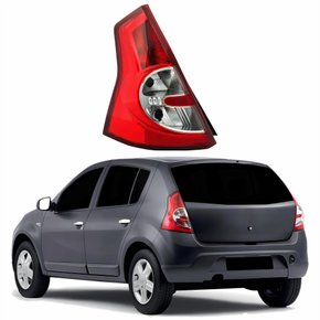 Lanterna Traseira Renault Sandero 2008 2009 2010 2011 Bicolor Lado Esquerdo Motorista