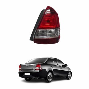 Lanterna Toyota Etios Sedan 2013 Até 2016 Bicolor Fumê Lado Direito Passageiro