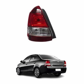 Lanterna Toyota Etios Sedan 2013 Até 2016 Bicolor Fumê Lado Esquerdo Motorista