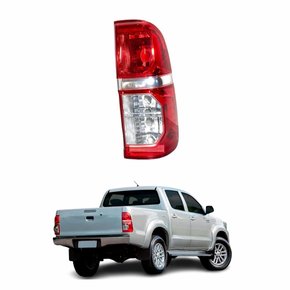 Lanterna Toyota Hilux Srv 2012 Até 2015 Bicolor Cristal Lado Direito Passageiro