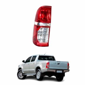 Lanterna Toyota Hilux Srv 2012 Até 2015 Bicolor Cristal Lado Esquerdo Motorista