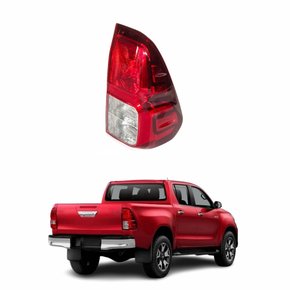 Lanterna Toyota Hilux Srv 2016 2017 2018 2019 Bicolor Cristal Lado Direito Passageiro