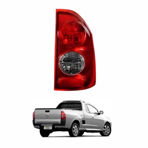 Lanterna Traseira Bicolor Chevrolet Montana 2003 Até 2010 Bicolor Fume Lado Direito Passageiro