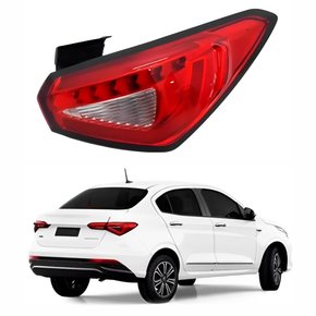 Lanterna Traseira Fiat Cronos 2018 Até 2022 Canto Com Led Lado Direito Passageiro