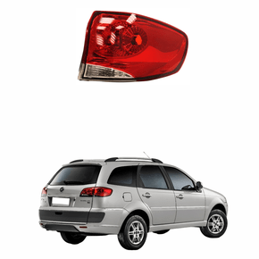 Lanterna Traseira Fiat Palio Weekend 2008 Até 2012 Bicolor Canto Lado Direito Passageiro