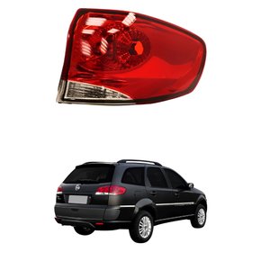 Lanterna Traseira Fiat Palio Weekend 2013 Até 2019 Canto Bicolor Lado Direito Passageiro