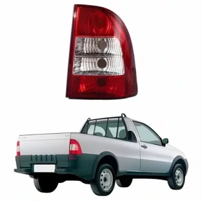 Lanterna Traseira Fiat Strada 2005 Até 2008 Bicolor Lado Direito Passageiro