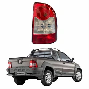Lanterna Traseira Fiat Strada Adventure Locker 2009 Até 2013 Bicolor Canto Lado Direito Passageiro