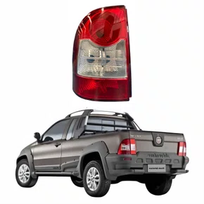 Lanterna Traseira Fiat Strada Adventure Locker 2009 Até 2013 Bicolor Canto Lado Esquerdo Motorista
