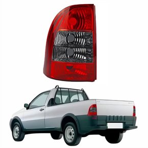 Lanterna Traseira Fiat Strada Sapão 2005 Até 2008 Fumê Lado Esquerdo Motorista