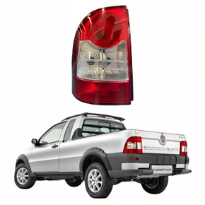 Lanterna Traseira Fiat Strada Trekking 2009 Até 2013 Bicolor Canto Lado Esquerdo Motorista