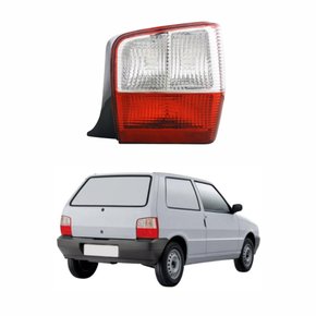 Lanterna Traseira Fiat Uno 2004 Até 2011 Bicolor Cristal Lado Direito Passageiro