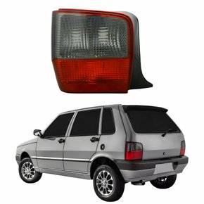 Lanterna Traseira Fiat Uno 2004 Até 2011 Fume Lado Esquerdo Motorista