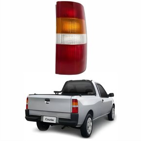 Lanterna Traseira Ford Courier 1996 Até 2009 Tricolor Com Soquete Lado Direito Passageiro
