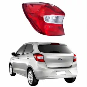 Lanterna Traseira Ford Ka Hatch 2015 Até 2018 Bicolor Cristal Lado Esquerdo Motorista