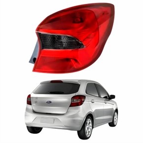 Lanterna Traseira Ford Ka Hatch 2019 Até 2023 Fumê Lado Direito Passageiro
