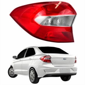 Lanterna Traseira Ford Ka Sedan 2019 Até 2023 Bicolor Lado Esquerdo Motorista