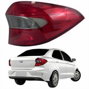 Lanterna Traseira Ford Ka Sedan 2019 Até 2023 Fumê Lado Direito Passageiro