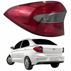 Lanterna Traseira Ford Ka Sedan 2019 Até 2023 Fumê Lado Esquerdo Motorista